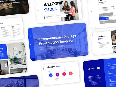 Entreprenexus Presentation branding business design elegant entrepreneur graphic design office powerpoint presentation template work