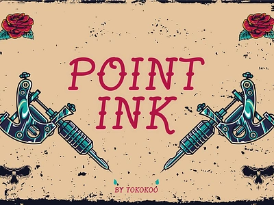 POINTINK branding classic display font font gaming handwritten handwritting movie poster retro tatoo thumbnails youtube