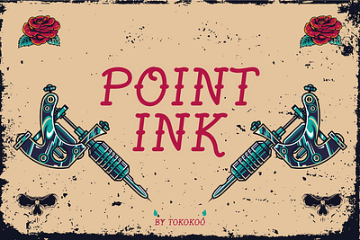 POINTINK branding classic display font font gaming handwritten handwritting movie poster retro tatoo thumbnails youtube