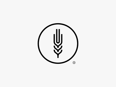 Wheat Symbol brand identity branding graphic design logo logomark symbol visual identity wheat symbol