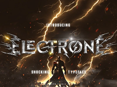 Electrone Superhero Font design font fonts letteing typeface