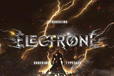 Electrone Superhero Font design font fonts letteing typeface