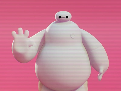 baymax 3d 3d modeling 3d sculpt baymax big hero 6 big hero si ipad ipad sculpting nomad sculpt pixar