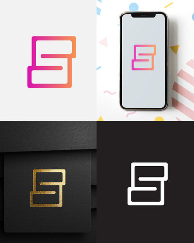 Negative space S Logo brand branding colorful company logo design graphic design icon identity letter s logo logo design logo inspire minimal negative space s s logo s mark vector