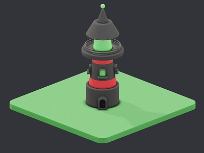 wicked lighthouse 3d 3d modeling 3d sculpt adobe neo adobe project neo isometric isometric 3d illustration isometric illustration project neo