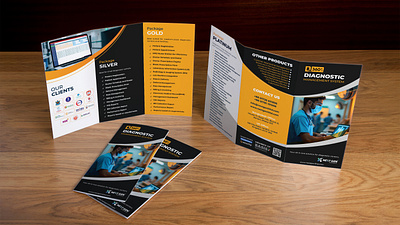 Trifold Brochure Design adobe illustrator branding brochure brochure design corporate brochure design diagnostic diagnostic brochure graphic design hmis hospital brochure illustration logo photoshop smart brochure trifold trifold brochure trifold diagnostic brochure ui