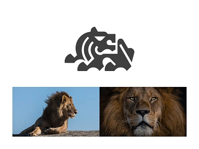 Lion ready-made logo for sale 3d animation branding design graphic design illustration logo logo design logo designer logodesign minimalist logo minimalist logo design motion graphics ui