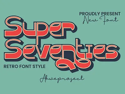 Super Seventies - Retro Font Style logo