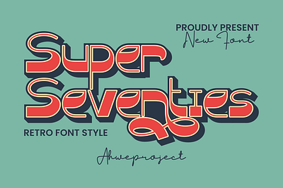 Super Seventies - Retro Font Style logo