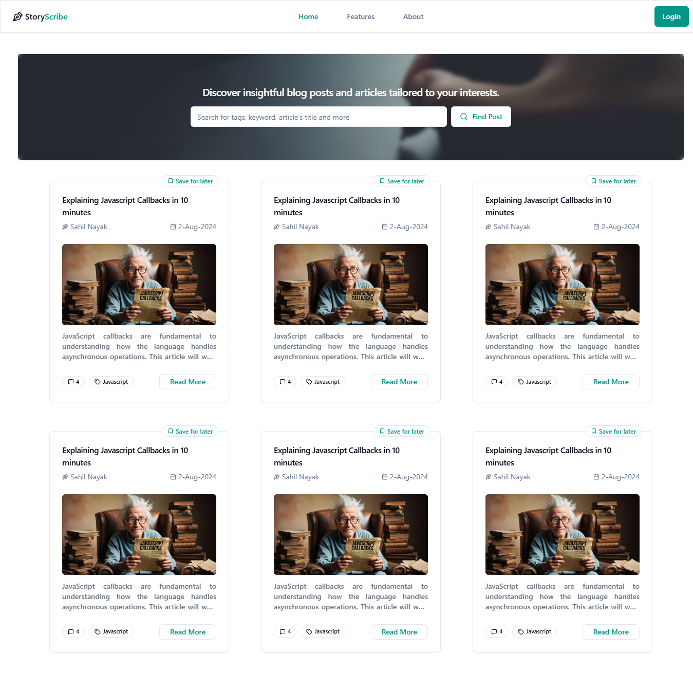 StoryScribe – Your Stories, Your Way. ui