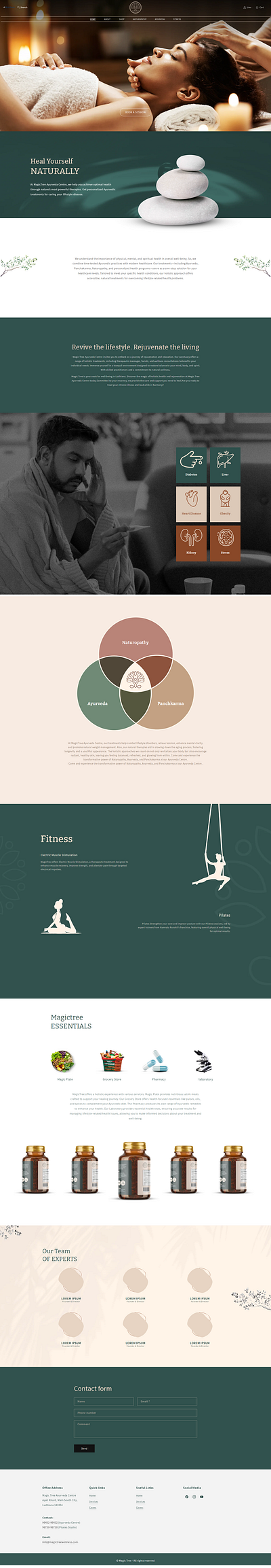 Wellness - MAGIC TREE banner branding design graphic design interactivedesign logo magic shopify ui wellness