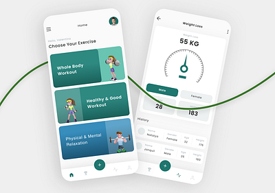 Fitness Training App UI Design Figma & Adobe XD adobe xd fitness app adobe xd ui design app design design figma app figma fitness app figma fitness app design fitness app fitness app ui design fitness tracking app design gym app gym fitness app gym illustrations illustration illustrations training app ui ui design ux weighting scale app