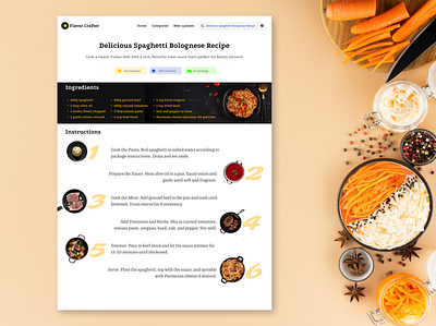 Day 40 - Cooking Recipe 100dayschallenge cooking recipe creative daily ui 040 daily ui 40 recipe ui uidesign uxdesign