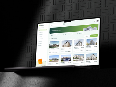 Real Estate Property Listing Dashboard app dashboard management properties property property management real estate business real estate ui real estate website saas ui web web design