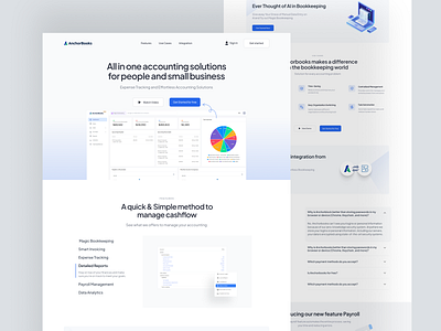 Seamless Accounting for SMEs, SaaS Landing Page Design accountingsoftware designinspiration dribbbleshowcase fintechdesign landingpagedesign minimaldesign responsivedesign uiuxdesign webdesign