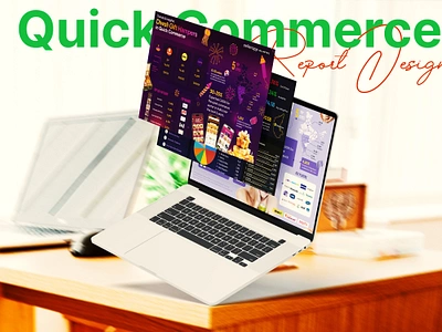 🎁✨ Quick Commerce Report - Diwali Gift Hampers Design 🎇 branding design diwali report figma graphic design infographics laptop mockup quick commerce report design ui visual design