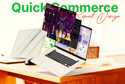 🎁✨ Quick Commerce Report - Diwali Gift Hampers Design 🎇 branding design diwali report figma graphic design infographics laptop mockup quick commerce report design ui visual design