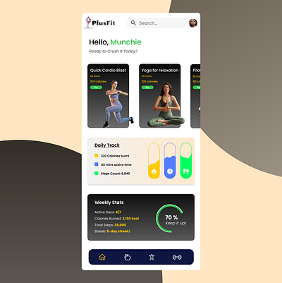 Day 41 - Workout Tracker 100dayschallenge creative daily ui 041 daily ui 41 mobile app ui uidesign uxdesign workout application workout tracker