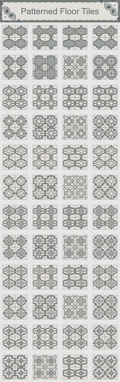 Pattern Floor Tiles 01 design graphic ornament pattern tiles vector