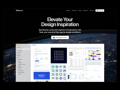 Landing Hero UI - Day 12 of 31 design hero hero section landing landing page minimal saas ui web design