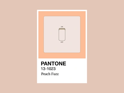 Mocha Mousse | 2025 Pantone Color of the Year | Switch On-Off 2025 animation app clean color of the year design flat graphic design illustration minimal mocha mousse motion graphics pantone peach fuzz svgator switch off switch on