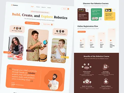 Tech Educations learning page ux ui design education foryou landing page learning tech ui ux ui design web