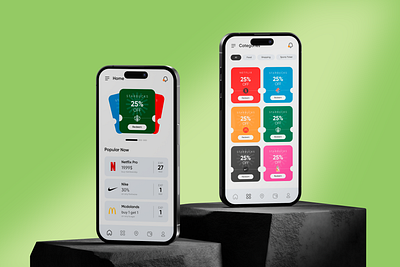 Discount Coupon App Design 3d animation appdesign couponapp designcommunity designconcept discountapp dribbbledesign figma freelancedesigner graphic design motion graphics uiuxdesign uxinspiration