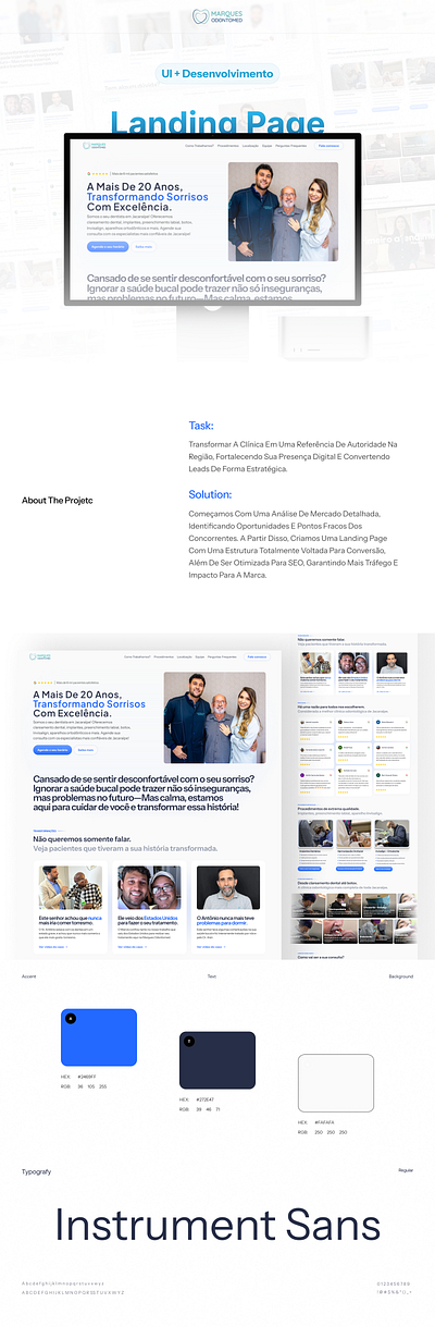 Marques Odontomed - Landing Page design figma framer landing page ui ui design ux web design