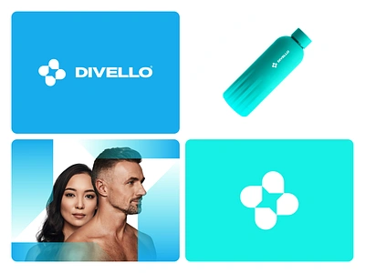 Divello Direction 3 b2b b2c branding branding and identity clean design dribbble engineer engineering gradient graphic design identity logo logo design minimal modern plumbing simple water water system