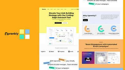 Uprankly landing page landing page product design ui uiux ux web website design