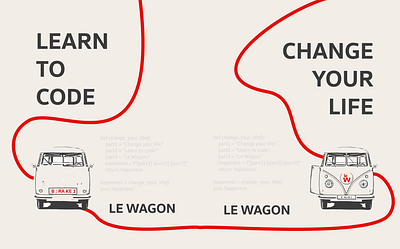 Le Wagon Totebag Design branding coding graphic design lewagon