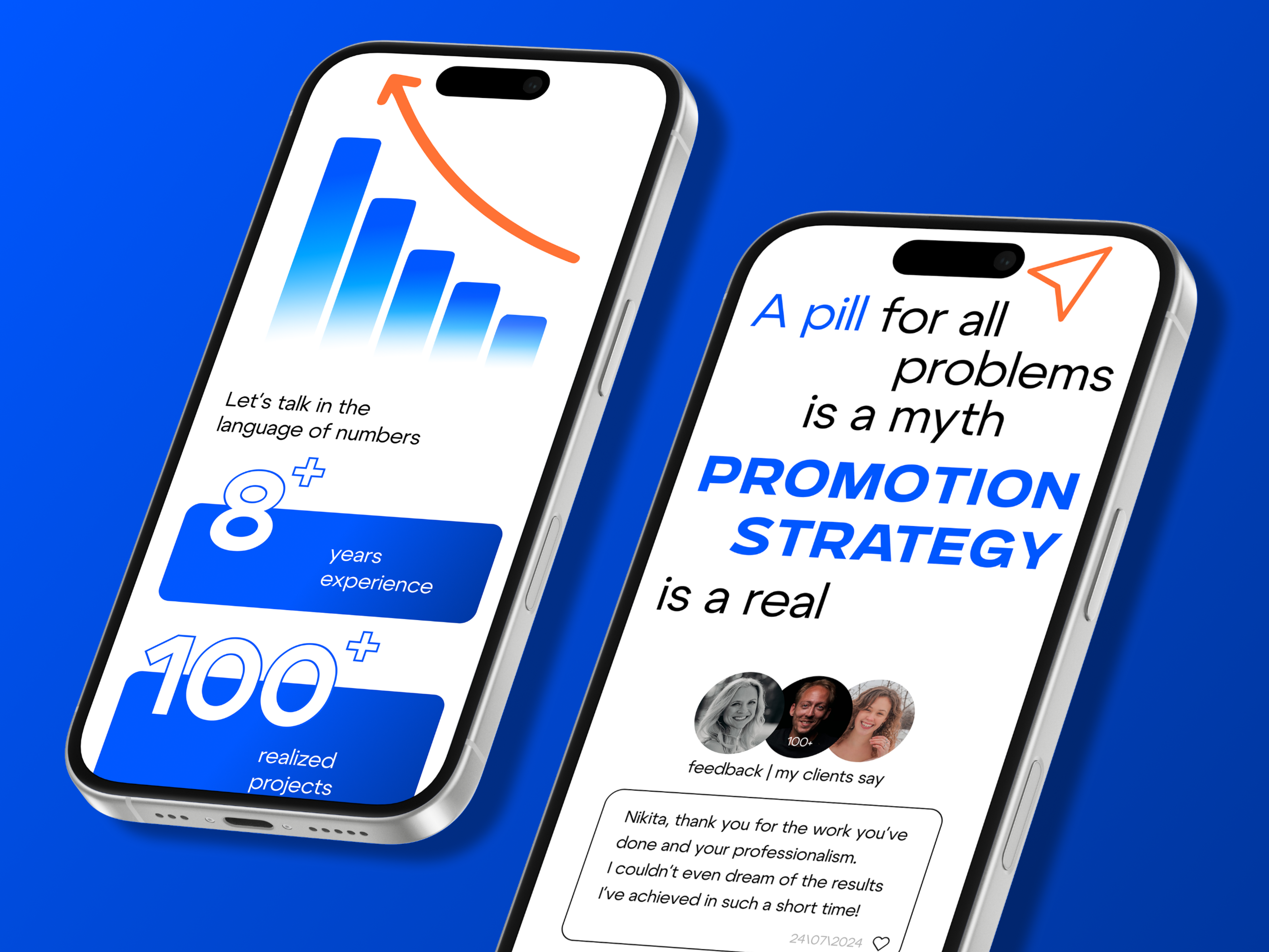 Mobile version of the website | Marketing bile adapta design concept marketing mobile ui ux webdesign website