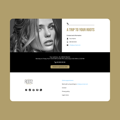 Web site - Contact us - Footer sections branding design interface ui ux web design website