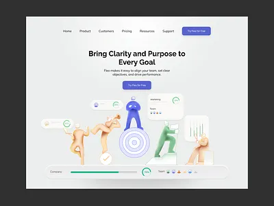 Crafting Visual Narratives and website design for OKR platform animation crafting visual narratives ui website