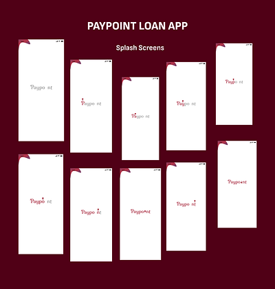 Mobile Loan app animation branding logo motion graphics ui