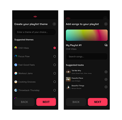 Harmony - Collaborative Playlist Maker product design ui ui design ux design