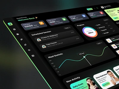 Fitness Dashboard Design 🏋 dashboard dashboard activity dashboard gym fitness dashboard fitness ui illustration interface sport design sport ux ui web ux workout