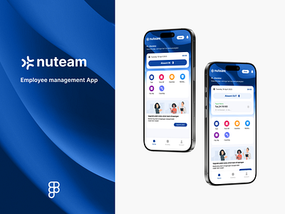 Nuteam (Employe Management App) 3d branding graphic design logo motion graphics ui