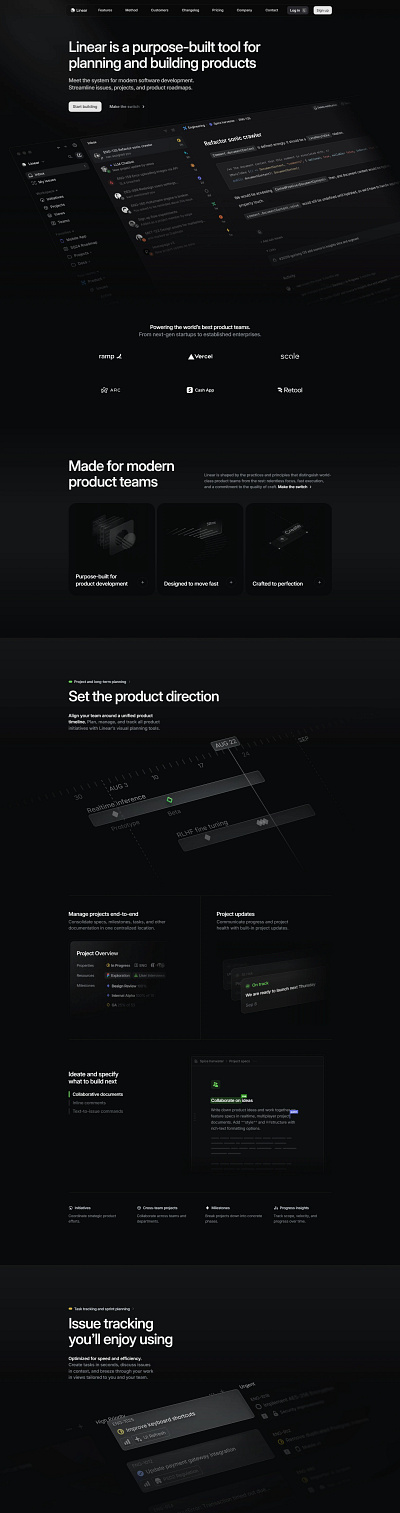 Linear design site