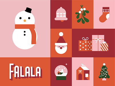 Holiday vibes ✨☃️✨ branding christmas christmas illustration falalala graphic design holidays illustration snowman