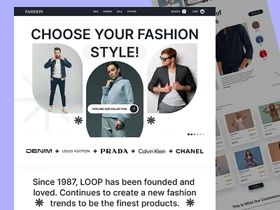 Fashion Webside Landing Page Design 2024 animation branding fashion figma graphic design landingpage marketing mobile app design modern photoshop research shoping tranding trands ui user interface ux web design webside