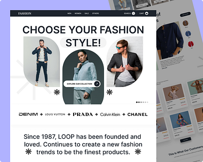 Fashion Webside Landing Page Design 2024 animation branding fashion figma graphic design landingpage marketing mobile app design modern photoshop research shoping tranding trands ui user interface ux web design webside