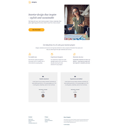 Designly - landing page template cro landing page landingpage unbouce