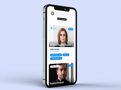 App for lawyers app design interface ui ux