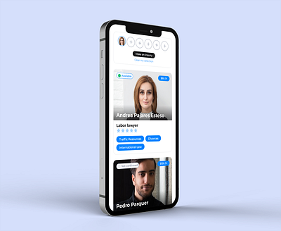 App for lawyers app design interface ui ux