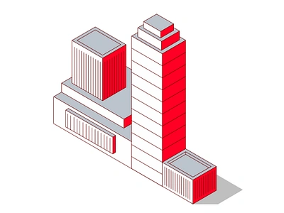 Isometric MoMa - NY 5th avenue illustration isometric landmark manhattan minimal modern art moma museum new york ny usa vector