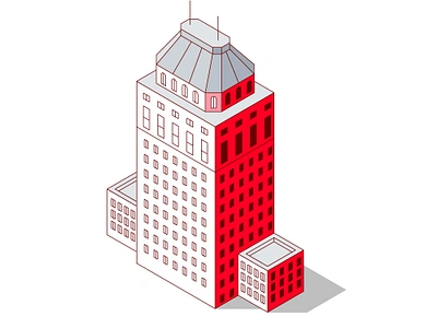 Isometric The Pierre Hotel - NY 3d 5th avenue hotel icon illustration isometric manhattan ny the pierre usa vector