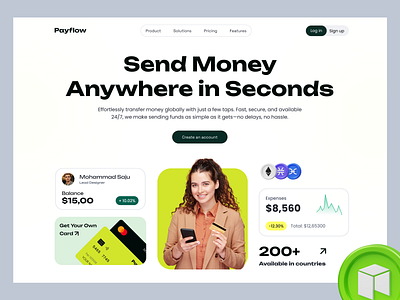 Finance Web Design finance finance landing page finance ui finance web design finance web design idea finance website fintech fintech web design fintech website hero section home page landing page design ui ui design uiux ux web web design web design idea website design