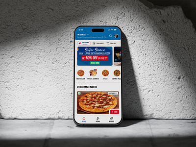 Pizza Delivery Mobile App Design app ui app ux e commerce food delivery mobile app mobile ui mobile ux ui ux