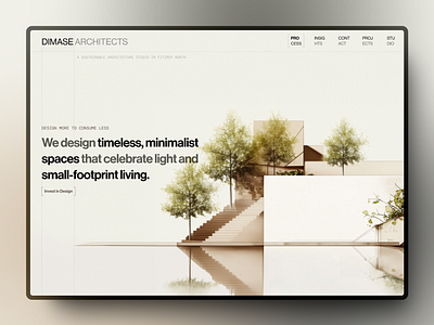 Architecture Firm Exploration 03 architecture hero section minimal web design